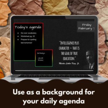 Black History Month daily slides for Google Drive/Powerpoint 20 editable slides, image 2