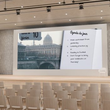 French Daily Agenda Slides | Paris Theme | 20 Editable Morning Meeting Slides, image 3
