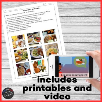 Bon Appétit - Comprehensible Input unit 7 for beginning French CI, image 2