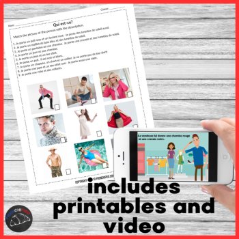 Les Achats Comprehensible Input unit 6 for beginning French CI - lesson plans, image 2