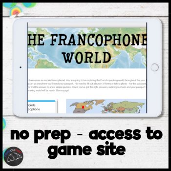 French Speaking Countries la Francophonie French culture digital escape room, image 2