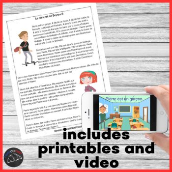 Beginning French Curriculum | Comprehensible Input Lesson Plans, Units 1-4, image 2