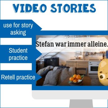 Beginning German reading comprehension activities Short Stories sub plans, image 3