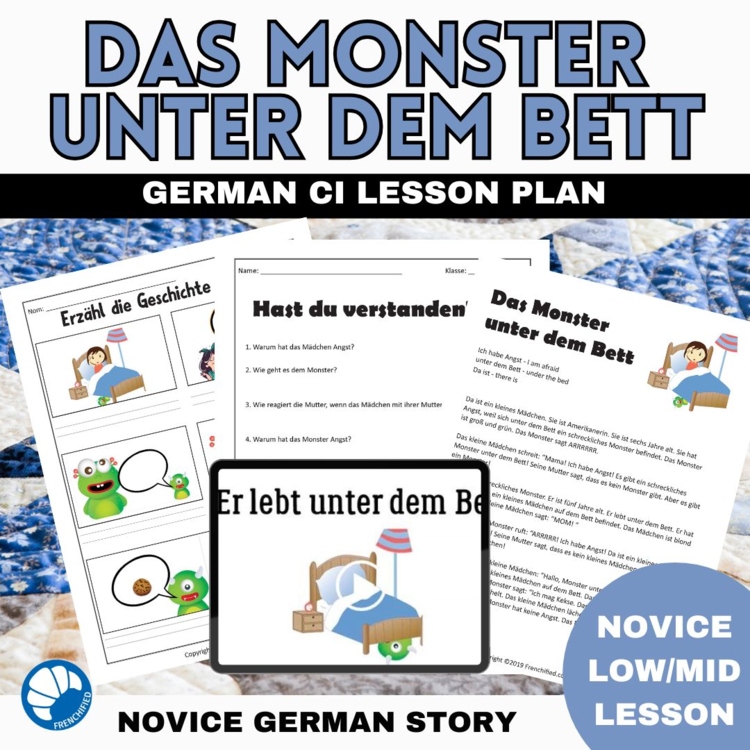 Beginning German Short Story | Comprehensible Input Reading Lesson Activities