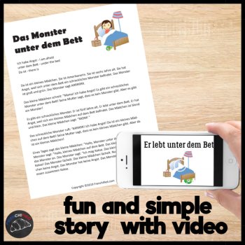 Beginning German Short Story | Comprehensible Input Reading Lesson Activities, image 2