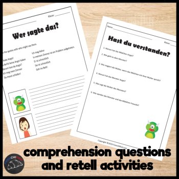Beginning German Short Story | Comprehensible Input Reading Lesson Activities, image 3