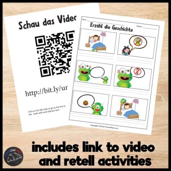 Beginning German Short Story | Comprehensible Input Reading Lesson Activities, image 4