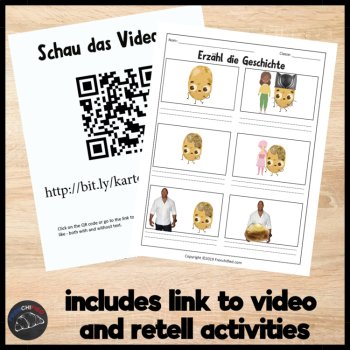 Beginning German Reading Short Story Comprehensible Input Die Kartoffel allein, image 4