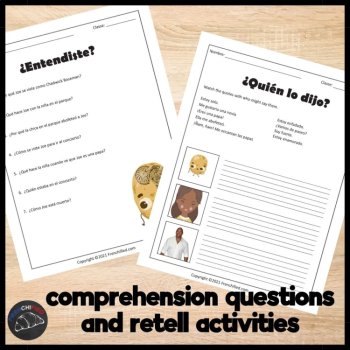 Spanish 1 Reading Comprehension Activity with Short Story La Papa Sola, image 3