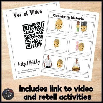 Spanish 1 Reading Comprehension Activity with Short Story La Papa Sola, image 4
