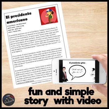 Beginning Spanish Short Story | Comprehensible Input Reading Activities, image 2