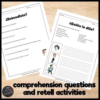 Beginning Spanish Short Story | Comprehensible Input Reading Activities, image 3