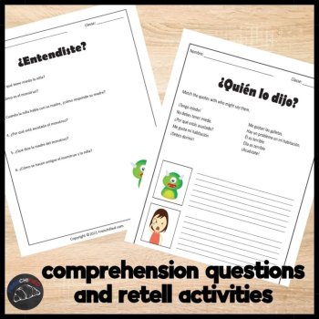 El Monstruo Bajo la Cama Beginning Spanish Short Story, Comprehensible Input, image 3