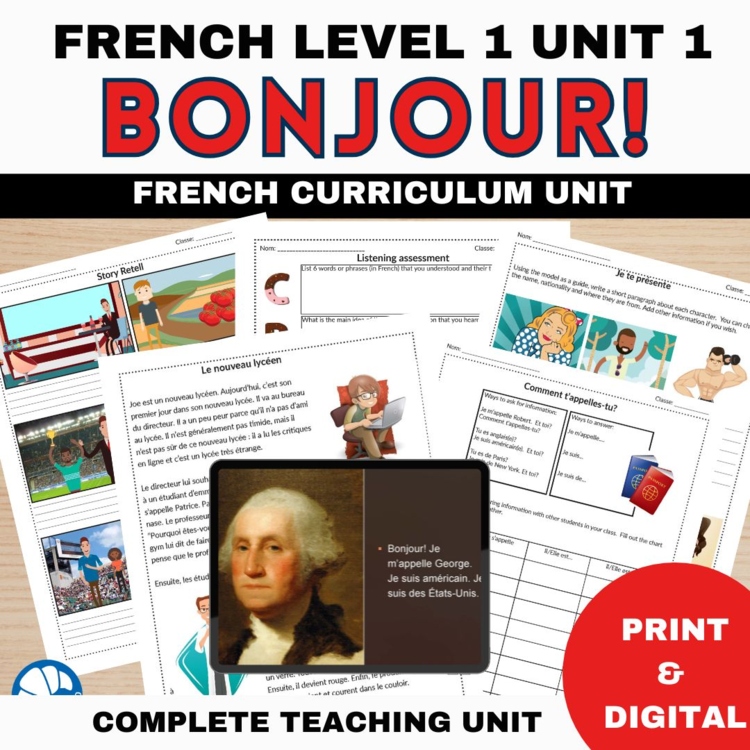 Beginning French Curriculum Unit 1 | French 1 Lessons comprehensible input