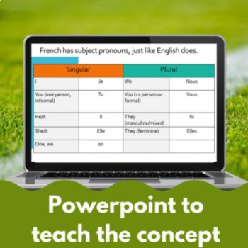 French Subject Pronouns Grammar Lesson Plan and Activities | Reading, image 2