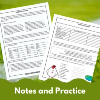 French Subject Pronouns Grammar Lesson Plan and Activities | Reading, image 3