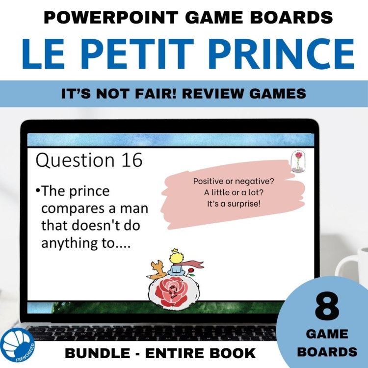 Le Petit Prince Little Prince Unfair French Reading Comprehension activities