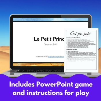 The Little Prince/Le Petit Prince ch. 8-10 French It's So Unfair Review Game, image 4