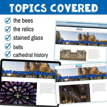 French and English escape room Notre Dame Cathedral French culture history, image 2