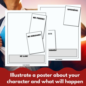 Moi, Super Héros - French Superhero Differentiated Writing & Verb Tense Unit, image 4