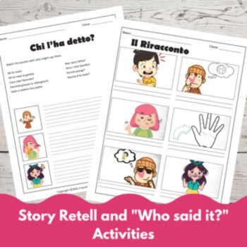 Beginning Italian Language Short Story CI Lesson plan Fa male!, image 3
