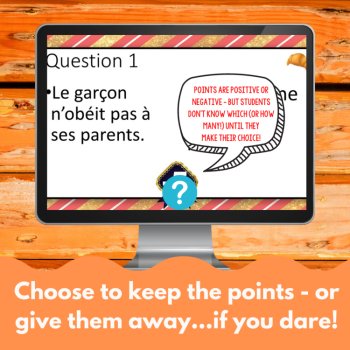 French Indirect Object Pronouns Practice activity It's so Unfair! Game, image 3