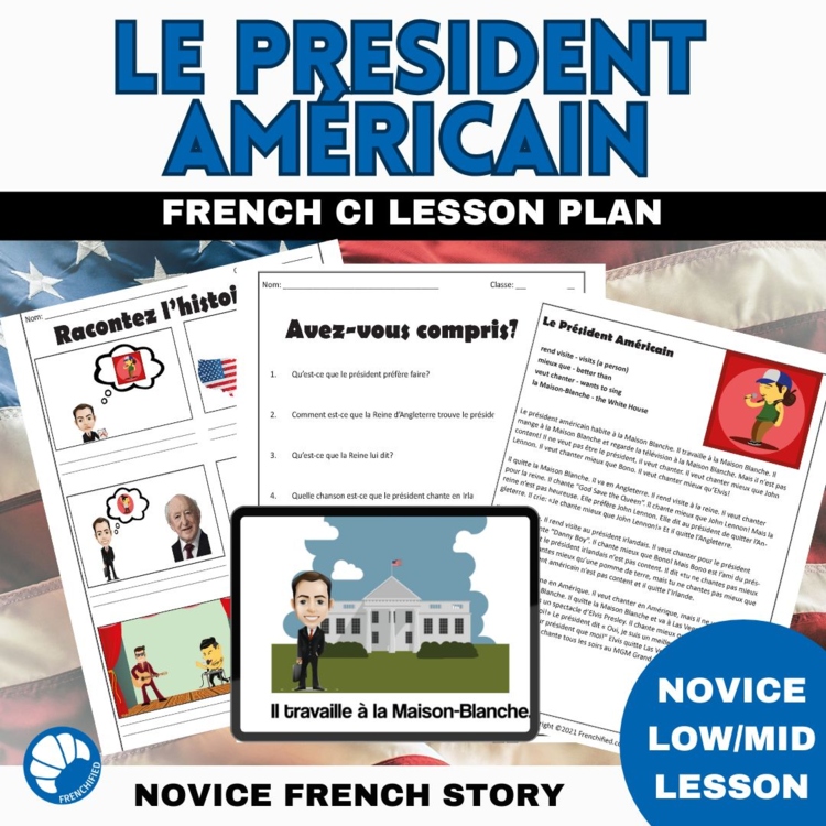 Beginning French Short Story | Comprehensible Input Lesson & Activities