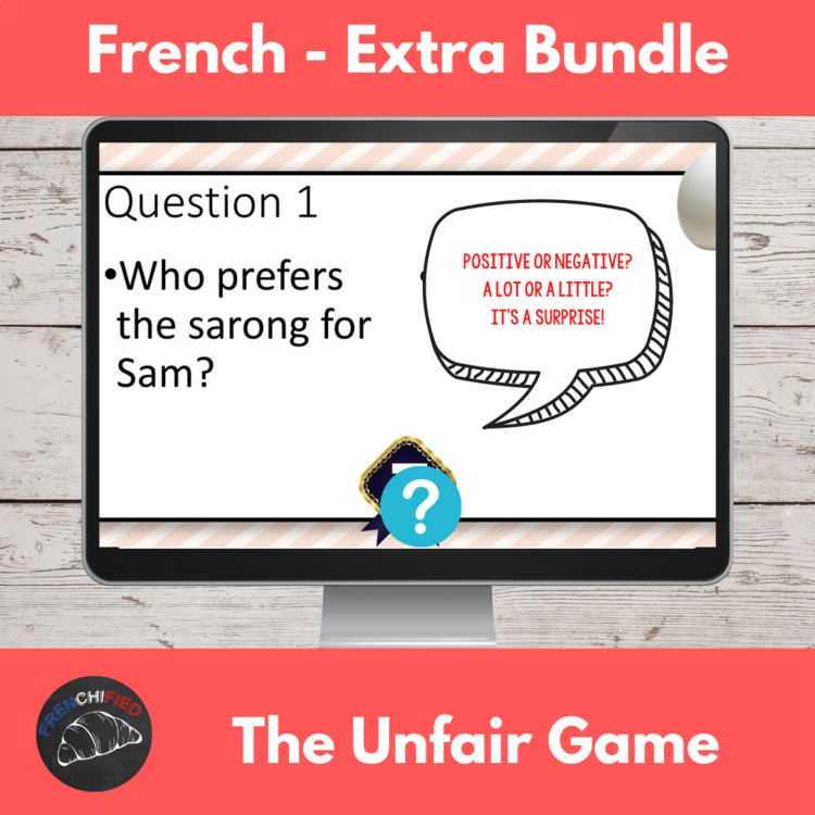 Extra French episodes 1-13 It's not Fair review game listening comprehension
