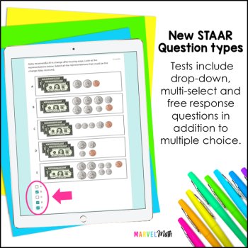 3rd Grade Addition Subtraction TEKS Assessments -Digital Google Forms and Print, image 3
