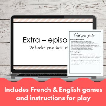 French Extra 9 | Listening Comprehension Review Game, image 4
