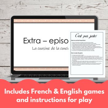 Extra French episode 8 It's so Unfair! review game for listening comprehension, image 4