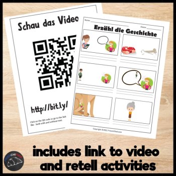 Beginning German reading comprehension short story worksheet CI der große Hund, image 4