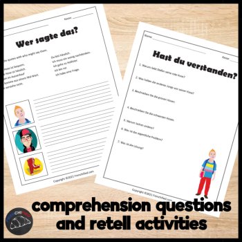 German Reading Comprehension Story | Die Hässlichen Hosen Activities Clothing, image 2