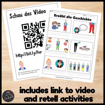German Reading Comprehension Story | Die Hässlichen Hosen Activities Clothing, image 3