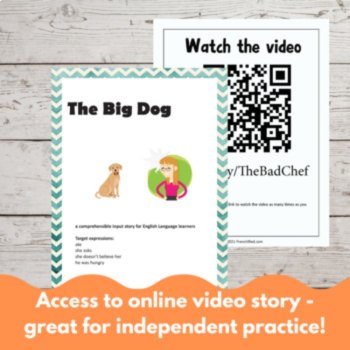 The Big Dog ESL/ELL Short Story, Comprehensible Input Reading Lesson, image 4