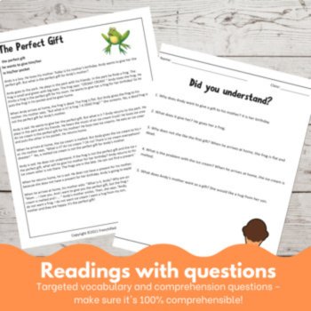 ESL/English Language Learners Reading and Listening Story Lesson Bundle #1, image 2