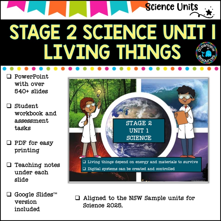 STAGE 2 UNIT 1 NSW complete Science  Teaching unit- Living Things Years 3 and 4