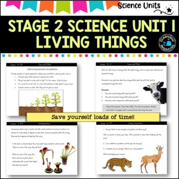 STAGE 2 UNIT 1 NSW complete Science  Teaching unit- Living Things Years 3 and 4, image 4