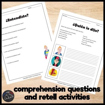 Beginning Spanish Comprehensible Input Readings and activities 4 short stories, image 3