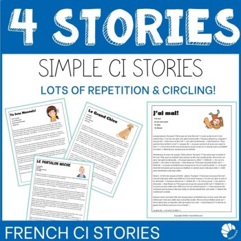 French Short Stories | 4 Comprehensible Input Lessons Bundle, image 2