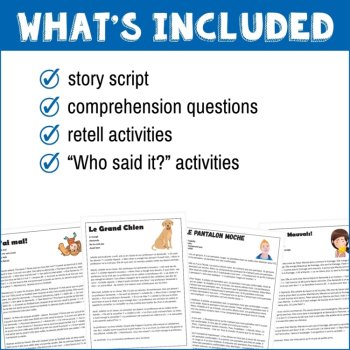 French Short Stories | 4 Comprehensible Input Lessons Bundle, image 4