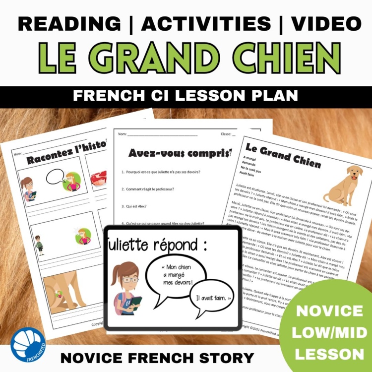 French Comprehensible Input Stories | Le Grand Chien Lesson