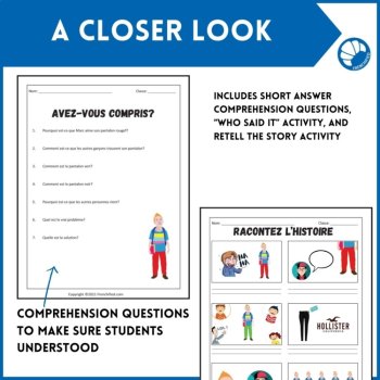 French Comprehensible Input Story: Le Pantalon Moche | Beginner Lesson, image 4