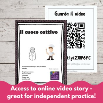Beginning Italian Language Comprehensible Input Reading Il Cuoco Cattivo, image 4