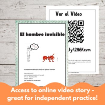 The Invisible Man ESL Short Story, Comprehensible Input ELL Lesson, image 4