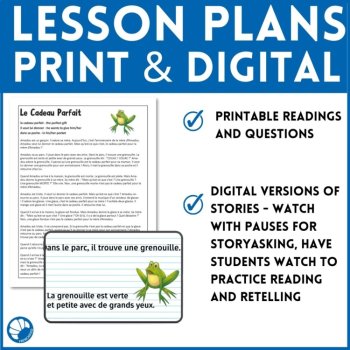 French Comprehensible Input Lessons | Beginning Story Bundle 1, image 3