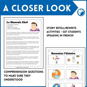 French Comprehensible Input Lessons | Beginning Story Bundle 1, image 4