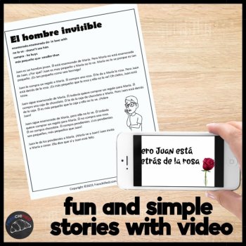 Comprehensible Input Spanish | 4 Short Story Lesson Plans bundle 1, image 2