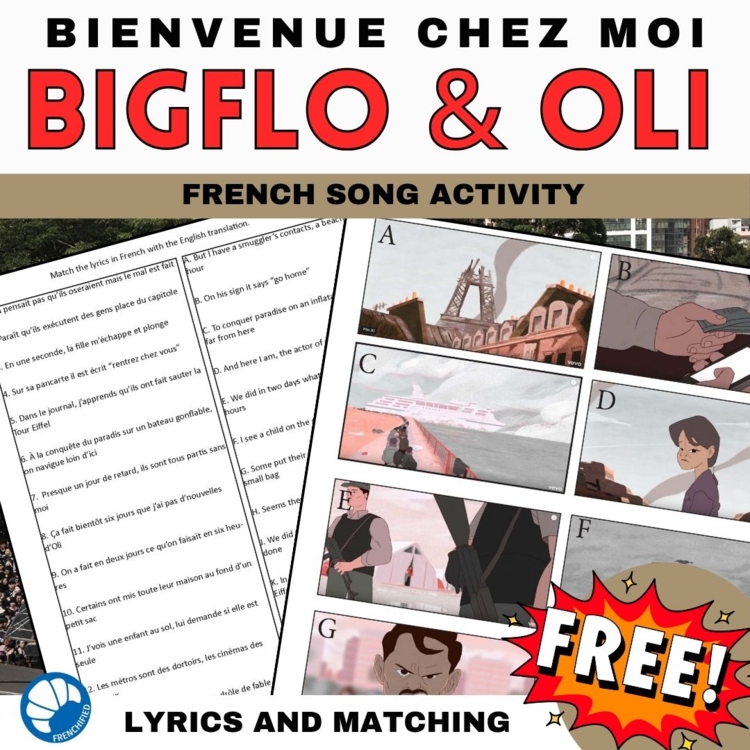 Activities to accompany the French song Rentrez Chez Vous - Bigflo et Oli