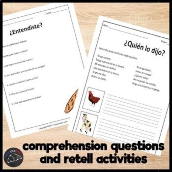 Beginning Spanish Story Script & Reading Lesson for Spanish Andrés tiene hambre, image 3